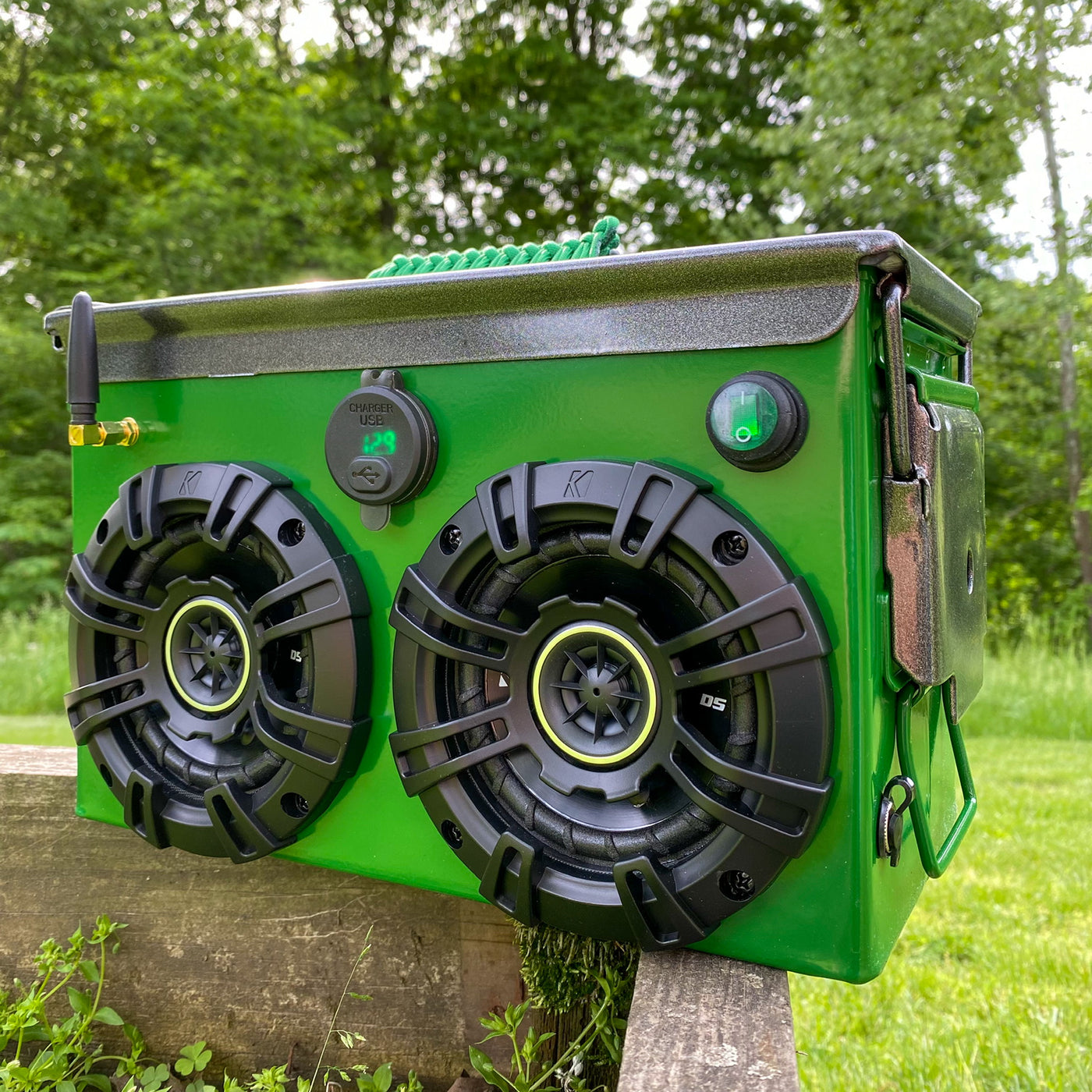 Custom Powder Coated Ammo Can Speaker