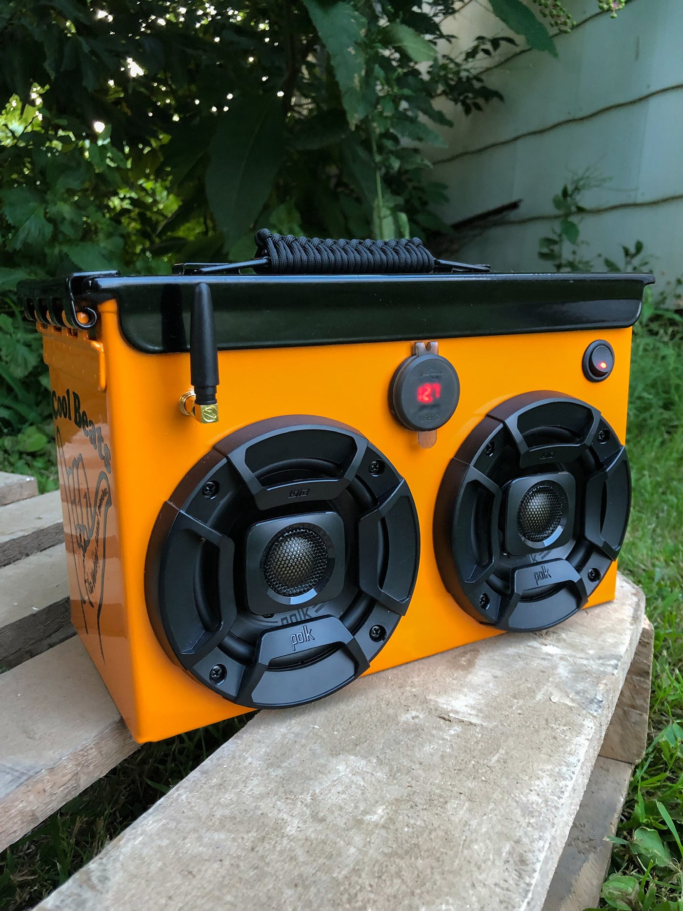 Waterproof ammo best sale can speaker